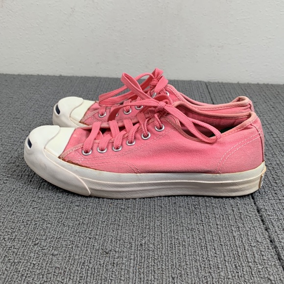Converse Jack Purcell Low Ox Sneakers Womens Size 6 Pink Canvas Low tops 5Q697 - Picture 6 of 13
